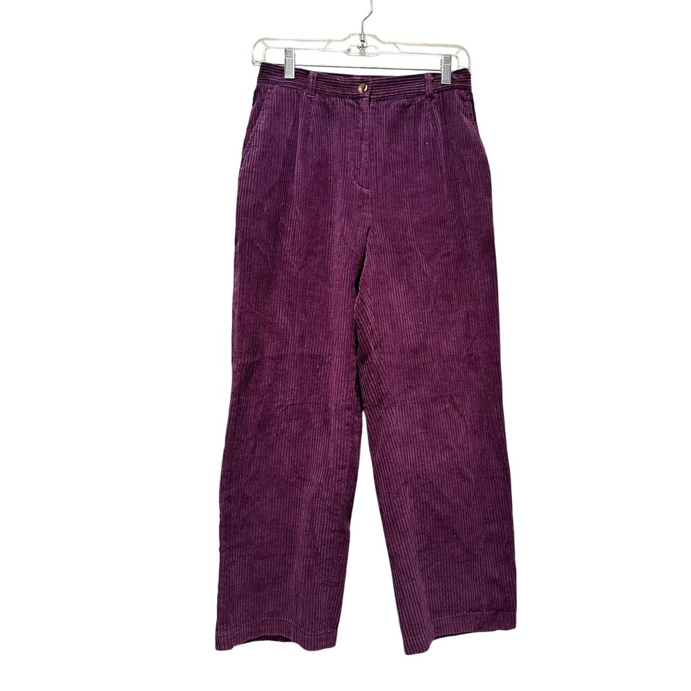 Appleseed's Corduroy Pants Trousers Purple Size 6P Cotton Retro Preppy